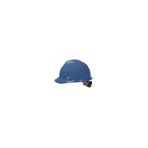 MSA V-Gard® 475359 Front Brim Hard Hat, 6-1/2 Fits Mini Hat, 8 Fits Max Hat, Polyethylene, 4-Point Fas-Trac® III Suspension, ANSI Electrical Class Rating: Class E, ANSI Impact Rating: Type I, Ratchet Adjustment