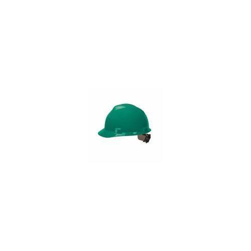 MSA V-Gard® 475362 Front Brim Hard Hat, 6-1/2 Fits Mini Hat, 8 Fits Max Hat, Polyethylene, 4-Point Fas-Trac® III Suspension, ANSI Electrical Class Rating: Class E, ANSI Impact Rating: Type I, Ratchet Adjustment