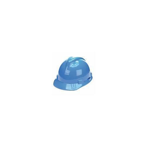 MSA V-Gard® 476928 Front Brim Hard Hat, 7 Fits Mini Hat, 8-1/2 Fits Max Hat, Polyethylene, 4-Point Staz-On® Suspension, ANSI Electrical Class Rating: Class E, ANSI Impact Rating: Type I, Pin Lock Adjustment