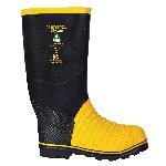 Viking® VW49T-9 Miner 49er VW49T Classic Fit Tall Safety Boots, Men's, SZ 9, 16 in H, Steel Toe, Natural Rubber Upper, Nitrile Butadiene Rubber Outsole, Resists: Abrasion, Chemical, Electric Shock, Heat, Oil, Slip and Sodium Cyanide