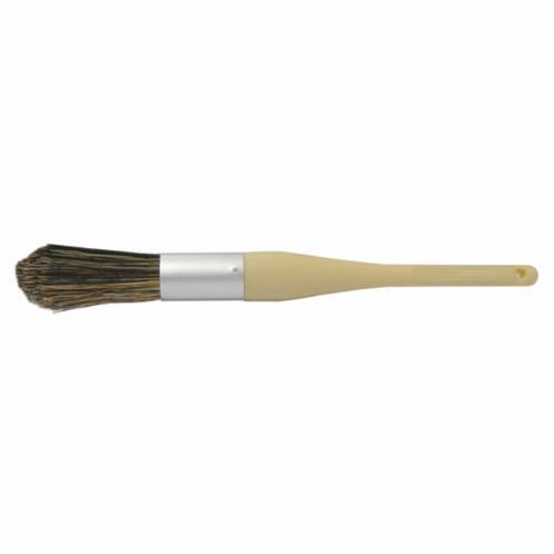 Vortec Pro® 25221 Chisel Trim Heavily Filled Parts Cleaning Brush, 1 in Nylon Brush, Sanded Hardwood/Plain Foam Handle
