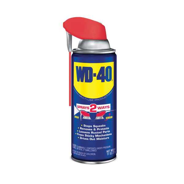 WD-40® 490040 Multi-Use Smart Straw Lubricant, 11 oz Aerosol Can, Liquid Form, Light Amber, 0.8