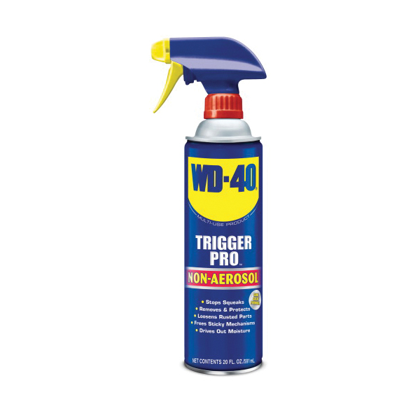 WD-40® 490101 Trigger Pro® Multi-Use Lubricant, 20 oz Spray Bottle, Liquid Form, Light Amber, 0.8
