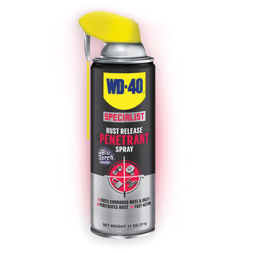 WD-40® SPECIALIST® 300004 Fast Acting Rust Release Penetrant Spray, 11 oz Aerosol Can, Liquid, Clear Glass