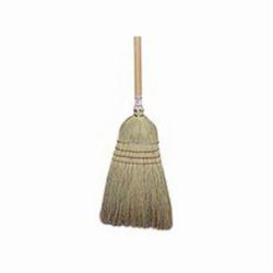 Weiler® 44008 Wearhouse Heavy Duty Upright Broom, Corn/Fiber Bristle, Wire Banded Sweep Face, 18 in L Trim, Wood Handle, 57 in OAL