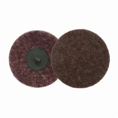 Weiler® 51531 General Purpose Non-Woven Abrasive Disc, 2 in Dia Disc, Medium Grade, Aluminum Oxide Abrasive, Plastic Button Attachment