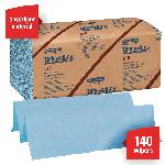 WypAll* 05120 L10 Windshield Towel, 10.25 x 9.3 in, 140 Wipes Capacity, Paper, Blue