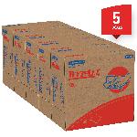 WypAll* 05930 X80 Cleaning Wiper, 16.8 x 9.1 in, 80 Sheets Capacity, Hydroknit*, Red