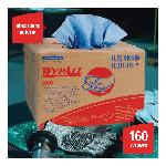 WypAll* ShopPro® 41041 X80 Disposable Wiper, Hydroknit*, Blue