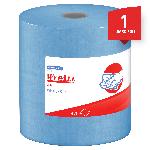 WypAll* 41043 X80 Cleaning Wiper, 13.4 x 12.5 in, 475 Sheets Capacity, Hydroknit*, Blue