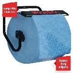 WypAll* 41043 X80 Cleaning Wiper, 13.4 x 12.5 in, 475 Sheets Capacity, Hydroknit*, Blue