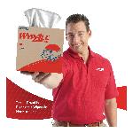 WypAll* 41048 X80 Cleaning Wiper, 16.8 x 9.1 in, 80 Sheets Capacity, Hydroknit*, White