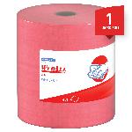 WypAll* 41055 X80 Cleaning Wiper, 13.4 x 12.5 in, 475 Sheets Capacity, Hydroknit*, Red