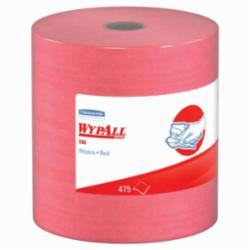 WypAll* 41055 X80 Cleaning Wiper, 13.4 x 12.5 in, 475 Sheets Capacity, Hydroknit*, Red