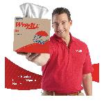 WypAll* 41455 X70 Long Lasting Reusable Cleaning Wiper, 9.1 x 16.8 in, 100 Sheets Capacity, Hydroknit*, White