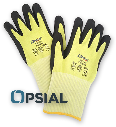 Opsial P702XPA Cut Resistant Gloves, Lime, ANSI A5